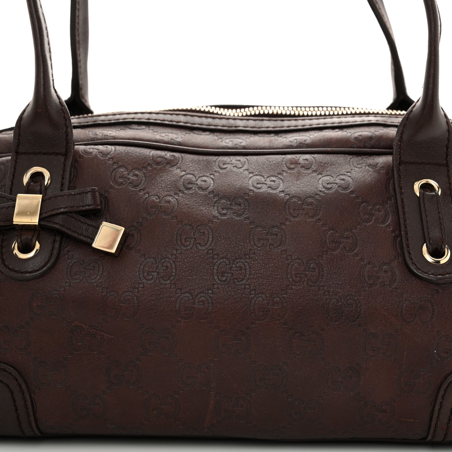 Gucci Guccissima Small Princy Satchel Brown 8 of 14