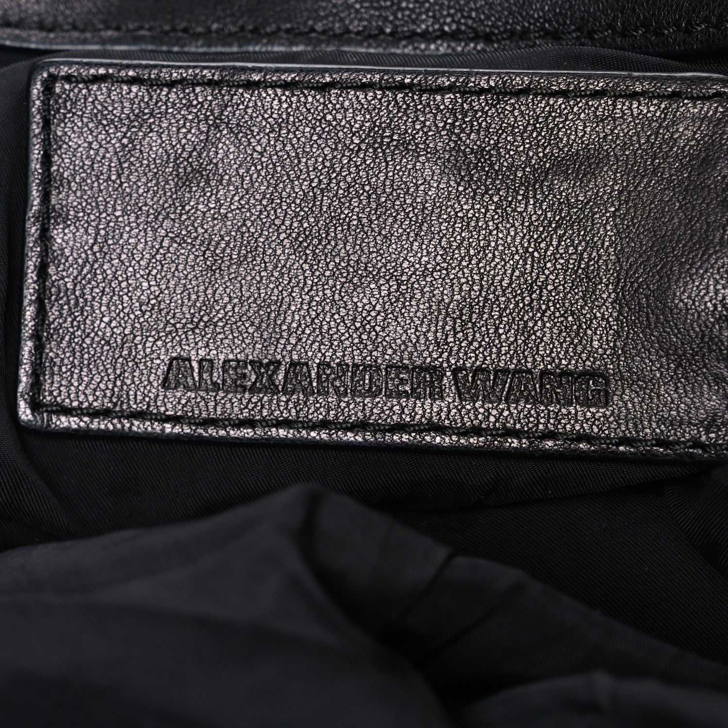 Alexander Wang Lambskin Marti Backpack Bag Washed Black Rose Gold Hardware 5 of 8