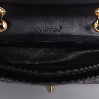 Chanel Lambskin Square Double Stitch Flap Black 5 of 7