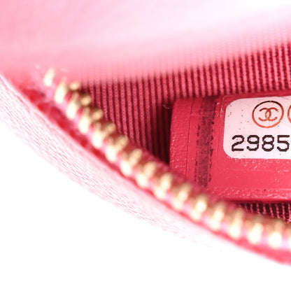Chanel Caviar Quilted Round Clutch With Chain Pink 7 of 11