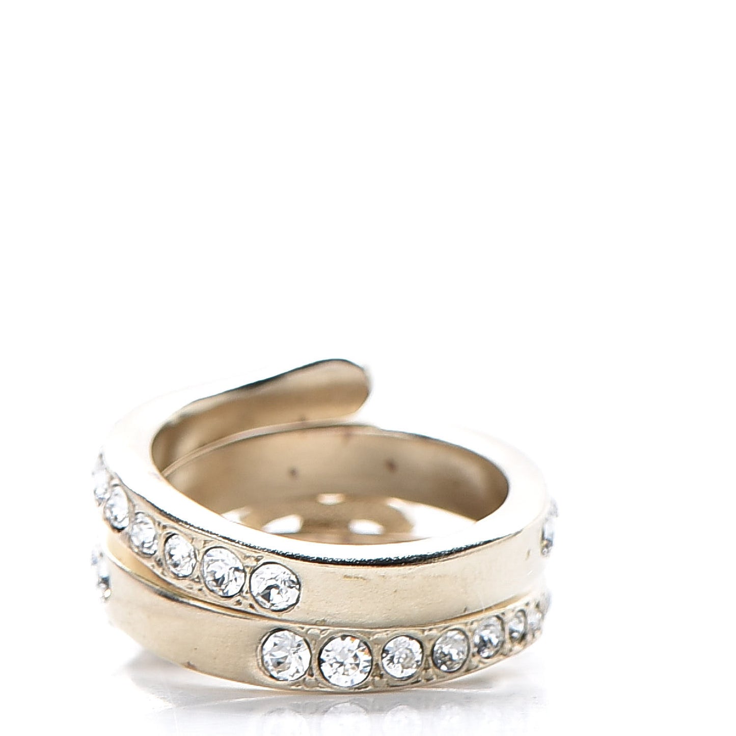 Crystal CC Ring 5.75 Gold
