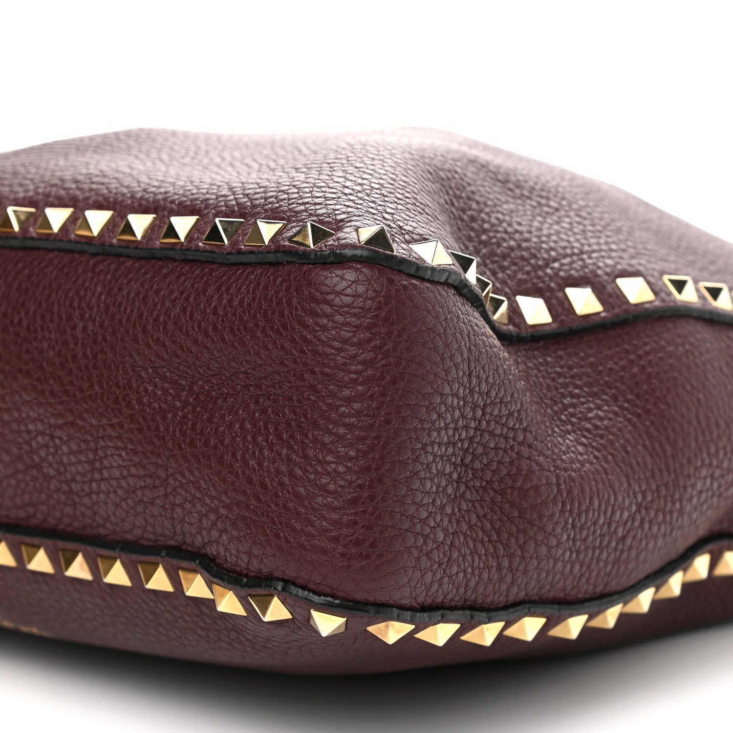 Valentino Garavani Pebbled Calfskin Large Rockstud Flip-Lock Messenger Bag Vinaccia 10 of 13