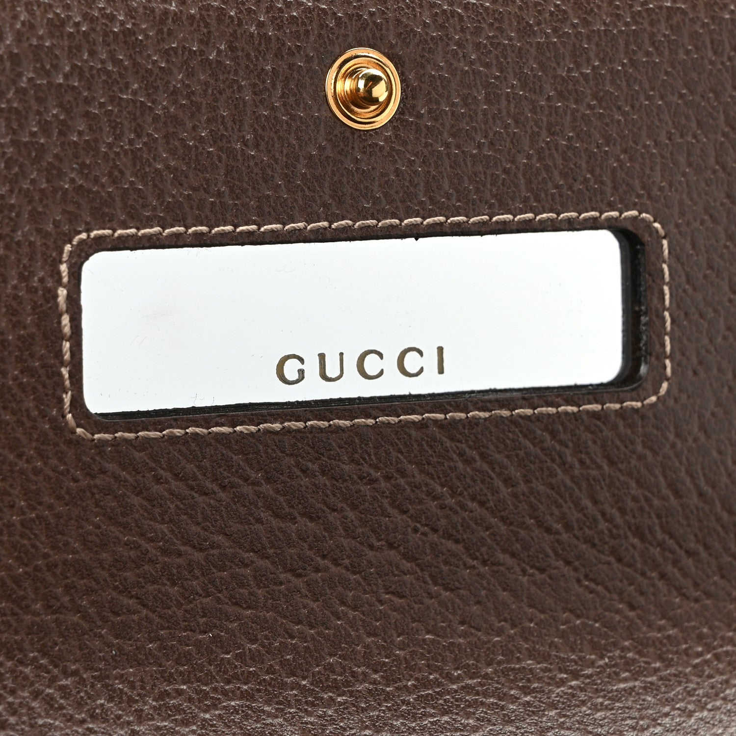 Gucci GG Supreme Monogram Web Ophidia Wallet On Chain Brown 7 of 10