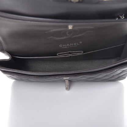 Chanel Lambskin Quilted Medium Double Flap Dark Grey 5 of 8