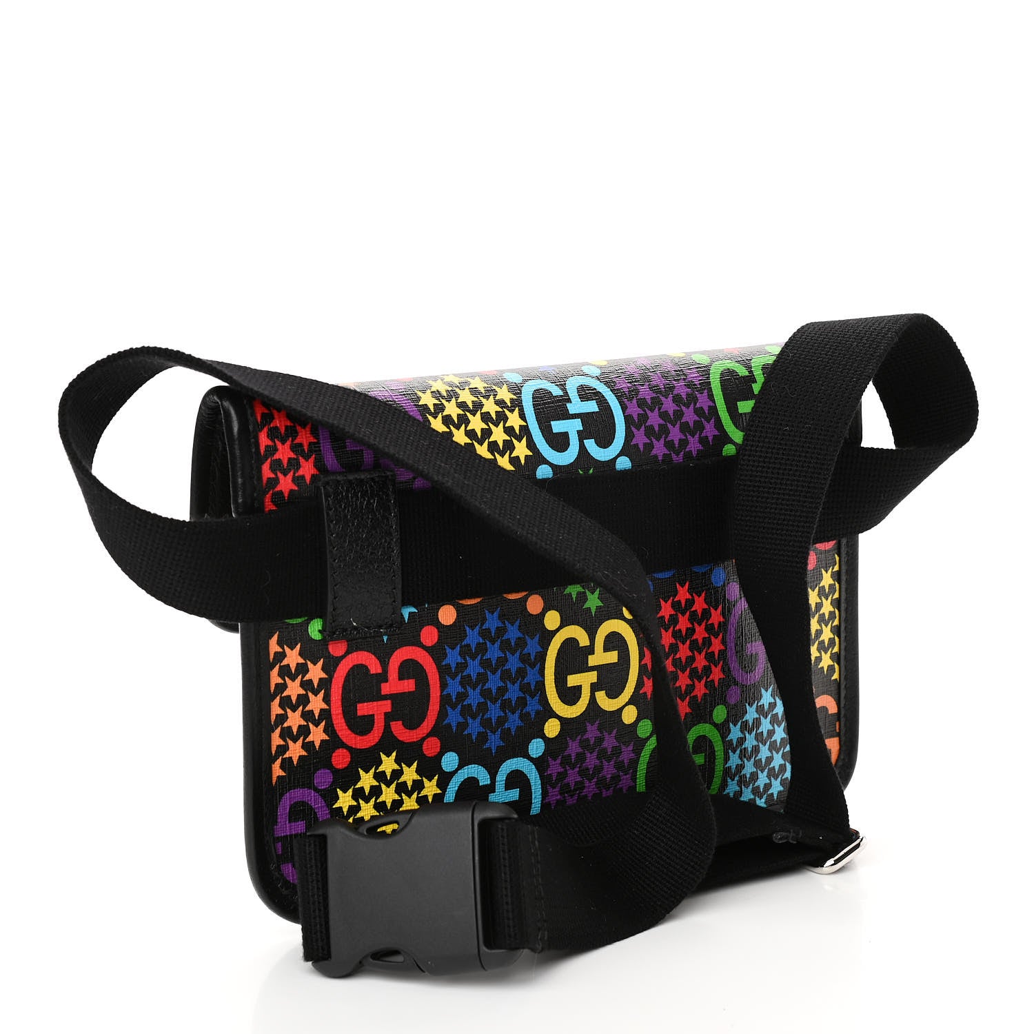 Gucci GG Supreme Monogram Psychedelic Slim Belt Bag Black 3 of 10