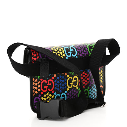 Gucci GG Supreme Monogram Psychedelic Slim Belt Bag Black 3 of 10