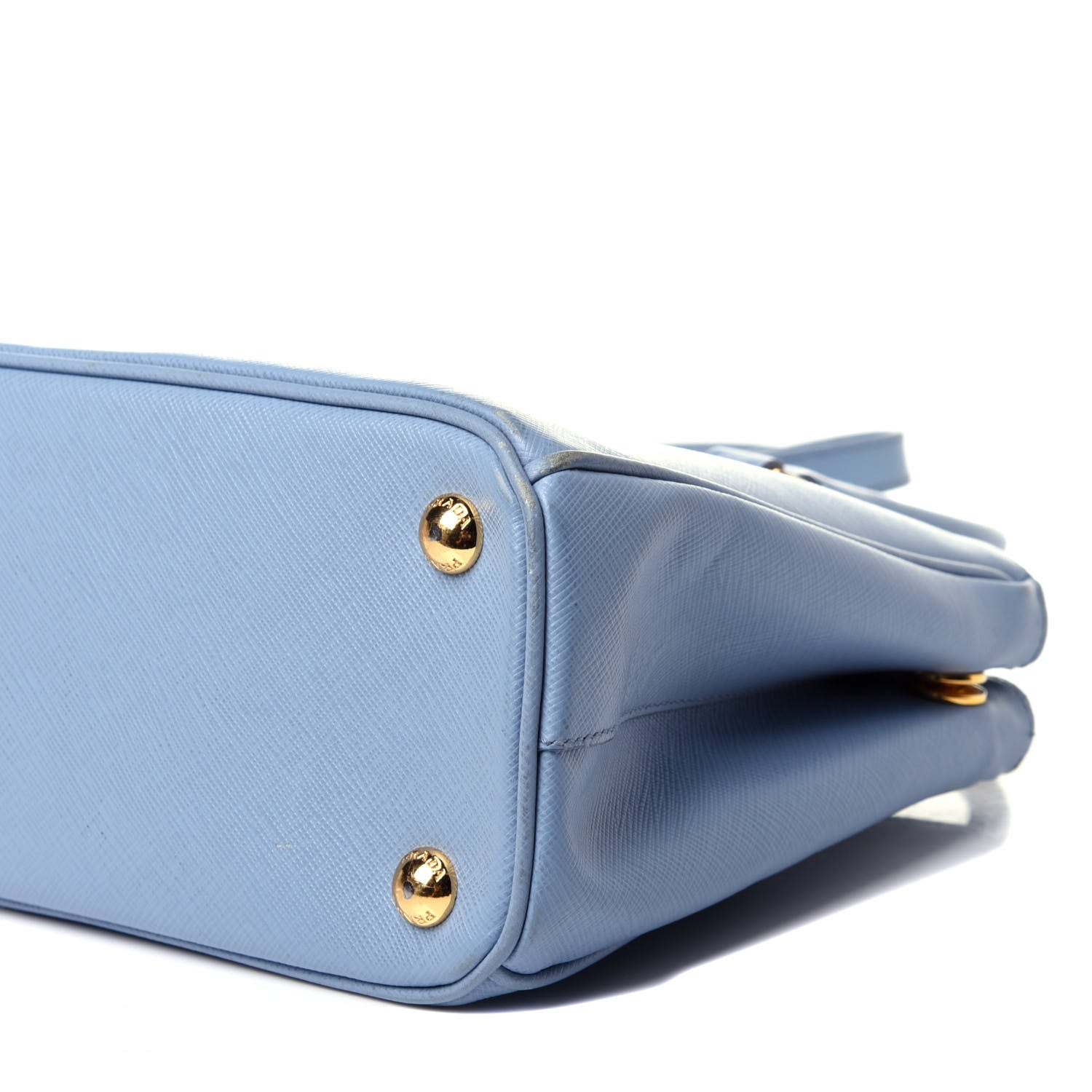 Prada Saffiano Galleria Mini Double Zip Tote Aviazione 9 of 11
