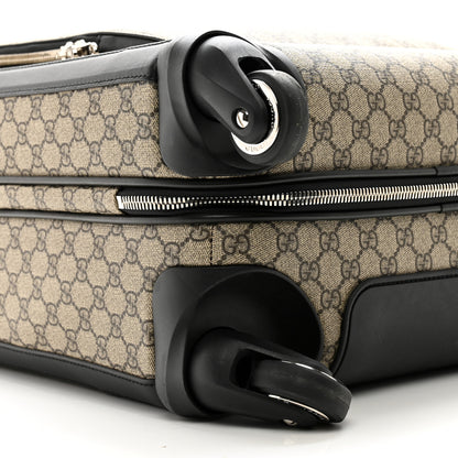 Gucci GG Supreme Monogram Calfskin Carry On Trolley Beige Ebony Black 8 of 14