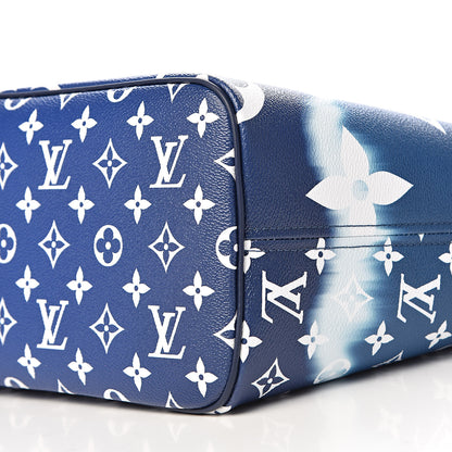 Louis Vuitton Monogram Escale Neverfull MM Blue 10 of 12
