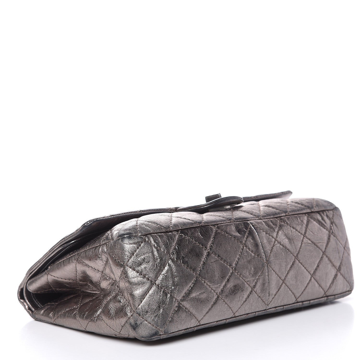 Chanel Metallic Aged Calfskin Quilted 2.55 Reissue 227 Flap Dark Silver 4 of 21