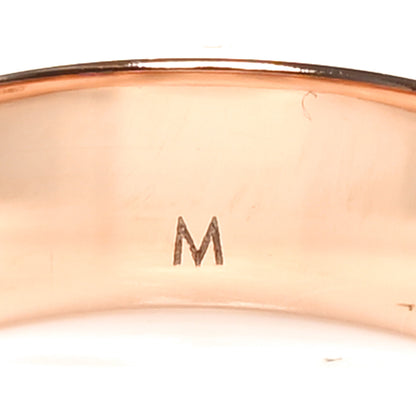 Louis Vuitton Brass Monogram Engraved Nanogram Ring M Pink Gold 6 of 6