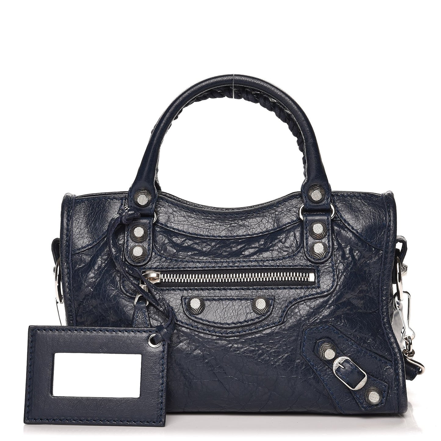 Agneau Giant 12 Silver Hardware Mini City Bleu Obscur