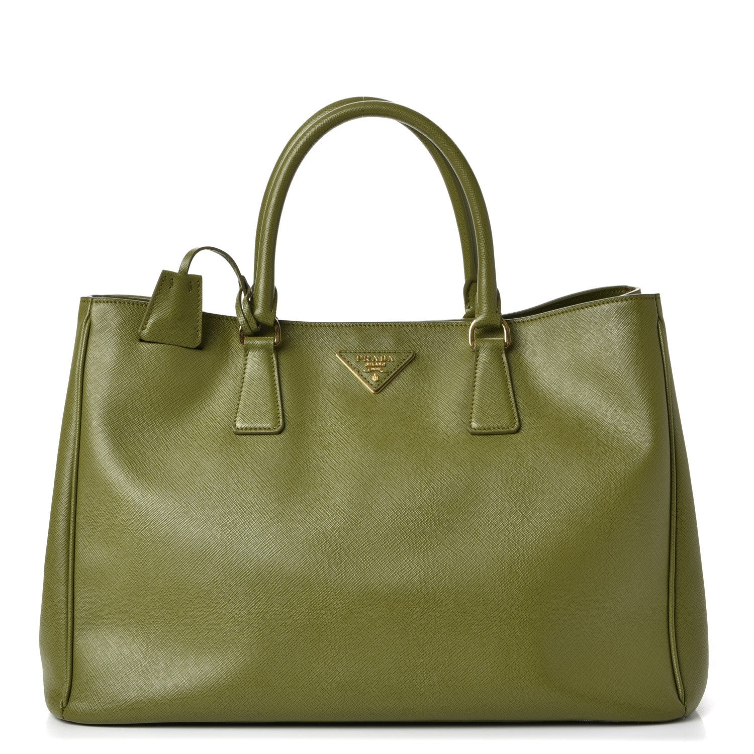 Prada Saffiano Lux Large Tote Edera 1 of 14