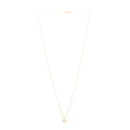 Roberto Coin 18K Yellow Gold Diamond Tiny Treasures Star of David Pendant Necklace 3 of 7