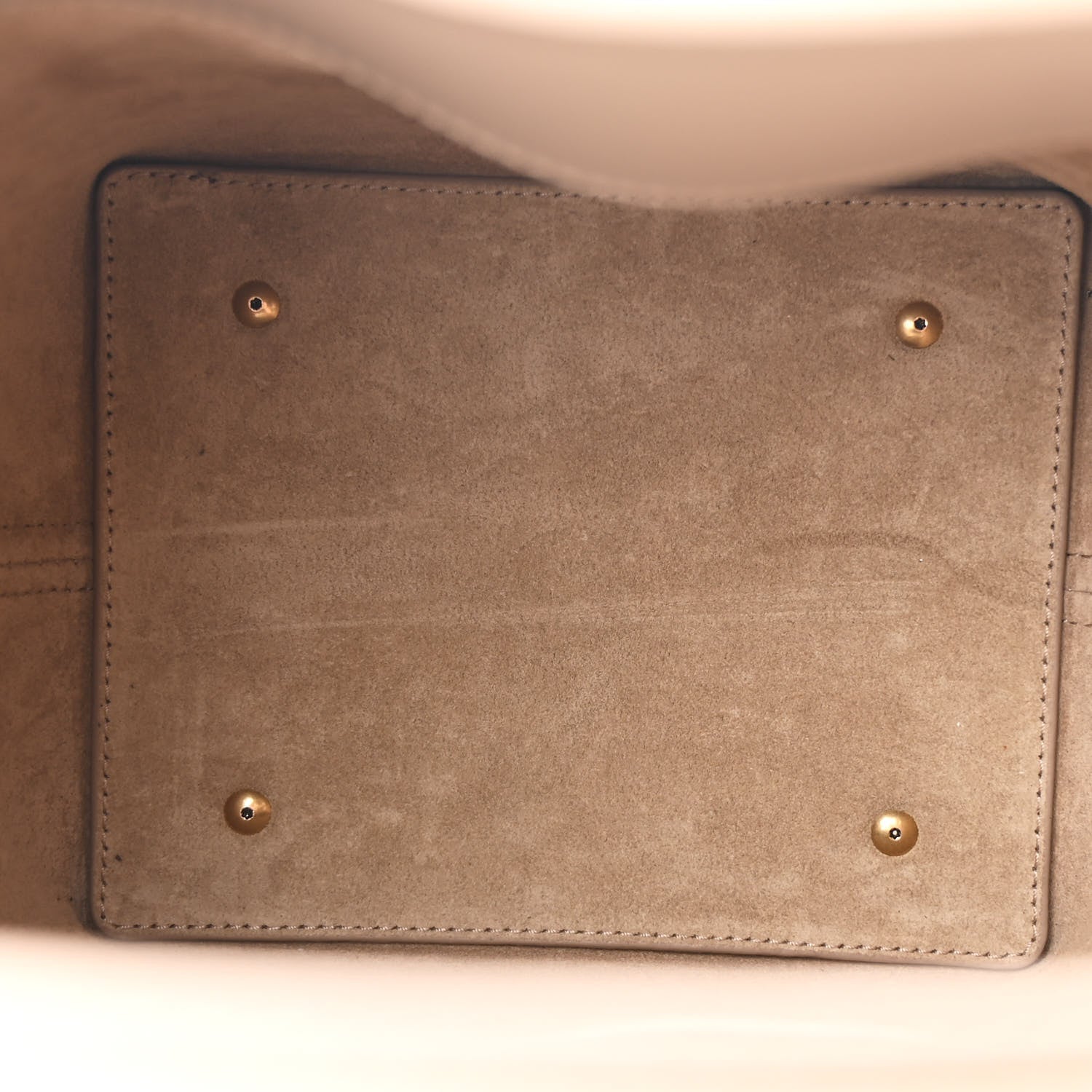 Saint Laurent Shiny Calfskin Le 37 Small Bucket Bag Dark Beige 5 of 11