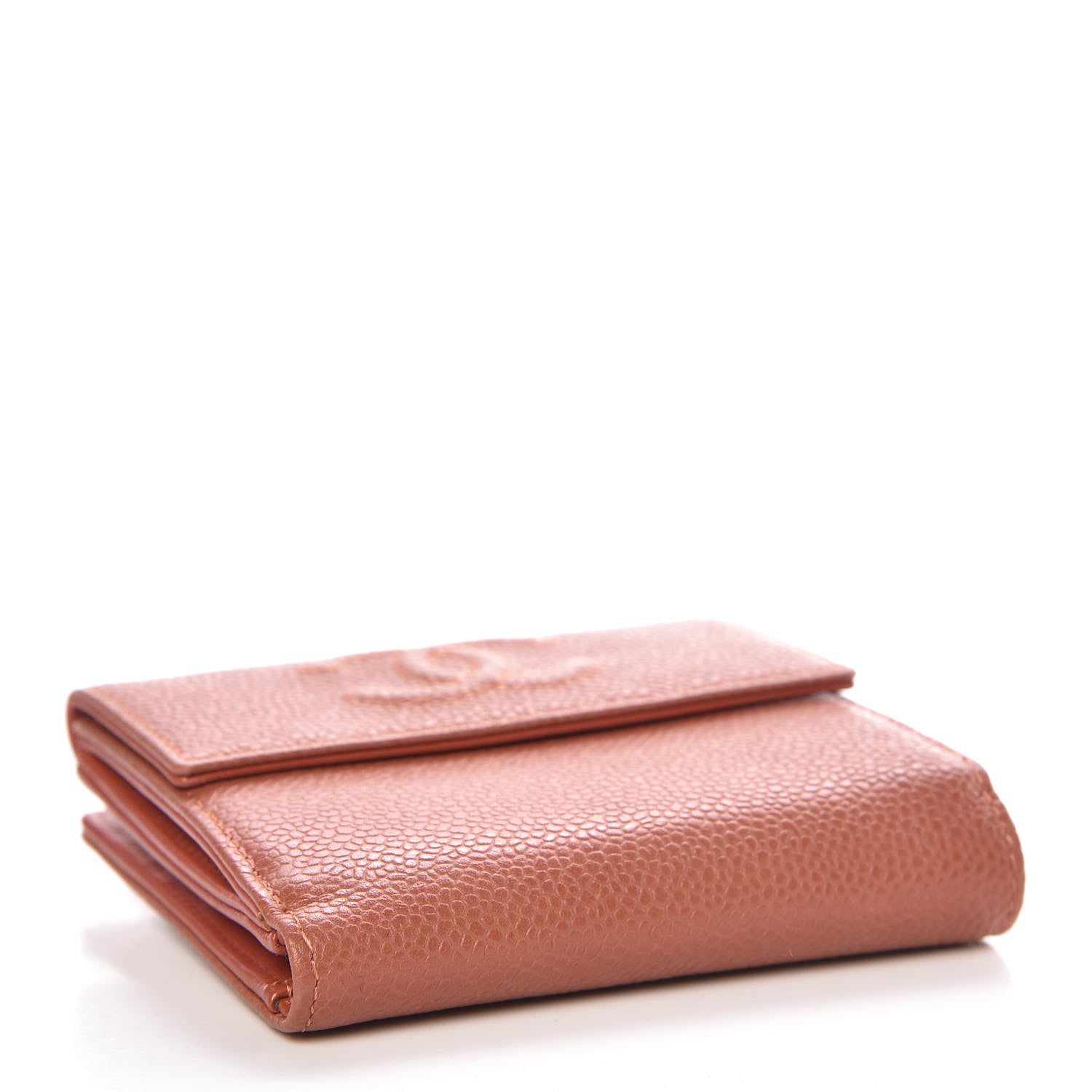Chanel Caviar Timeless CC Compact Flap Wallet Light Red 4 of 9