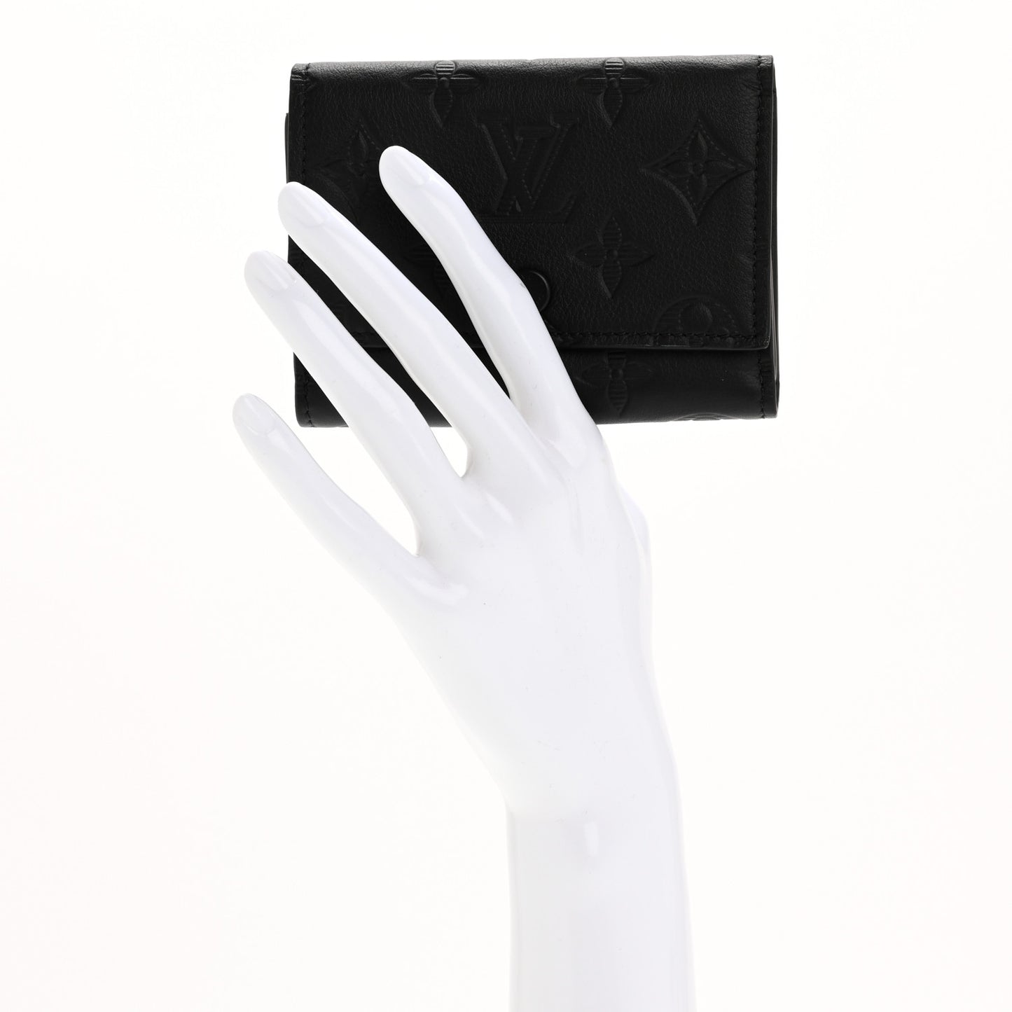 Calfskin Monogram Shadow Victor Wallet Ultra Black