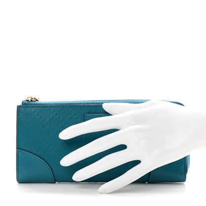 Gucci Bright Diamante Zip Around Wallet Turquoise 2 of 10