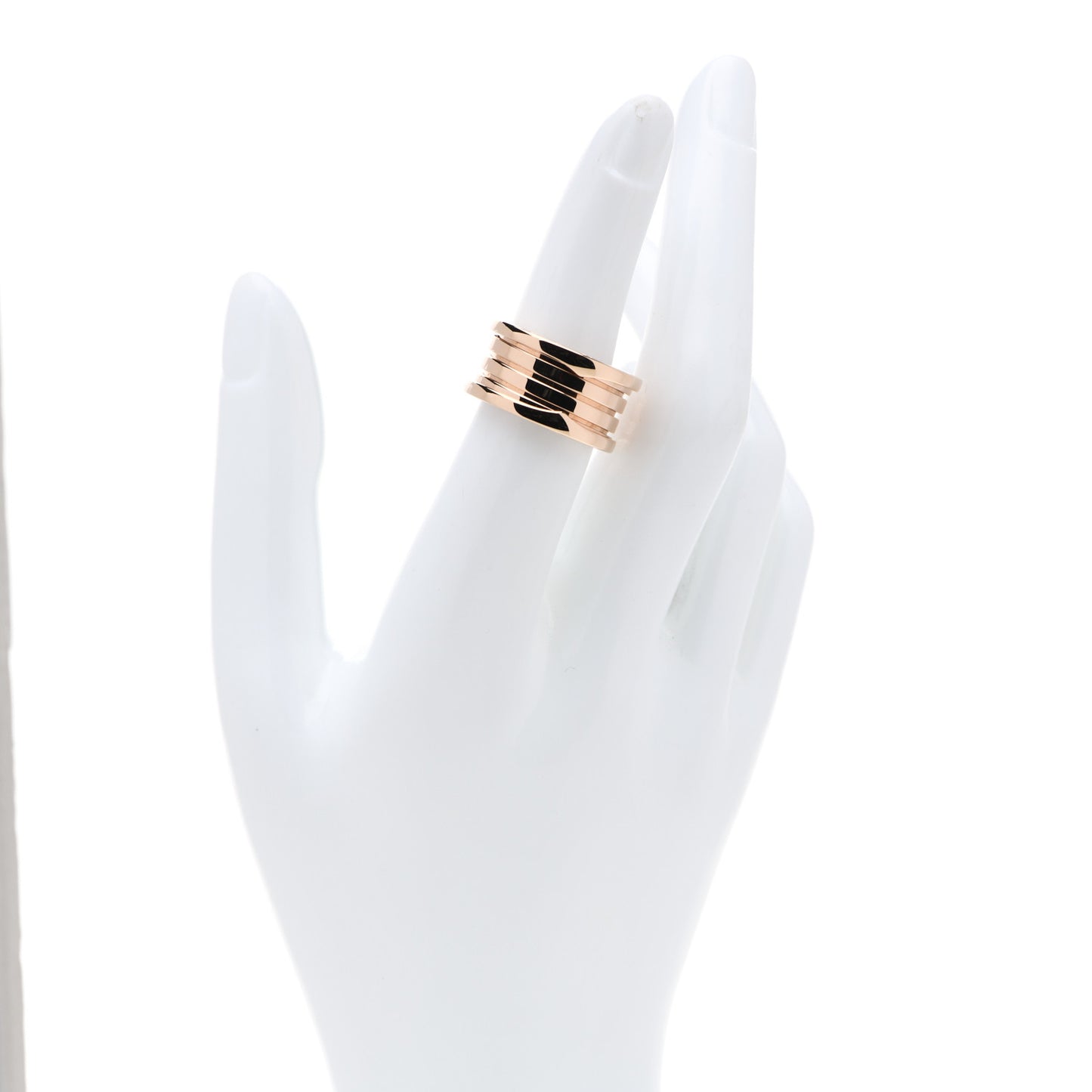 18K Rose Gold B.Zero1 Four-Band Ring 54 6.75