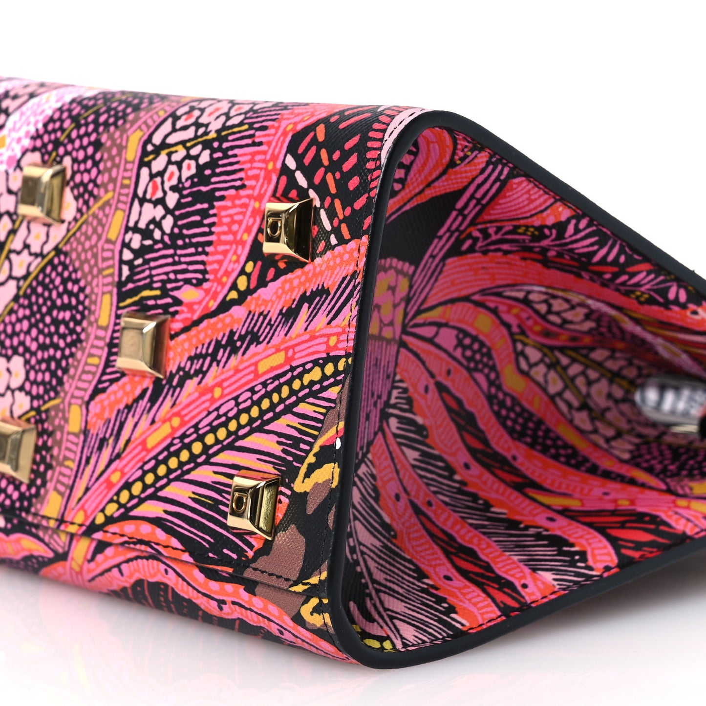 Calfskin Batik Print Small The Studio Bag Multicolor
