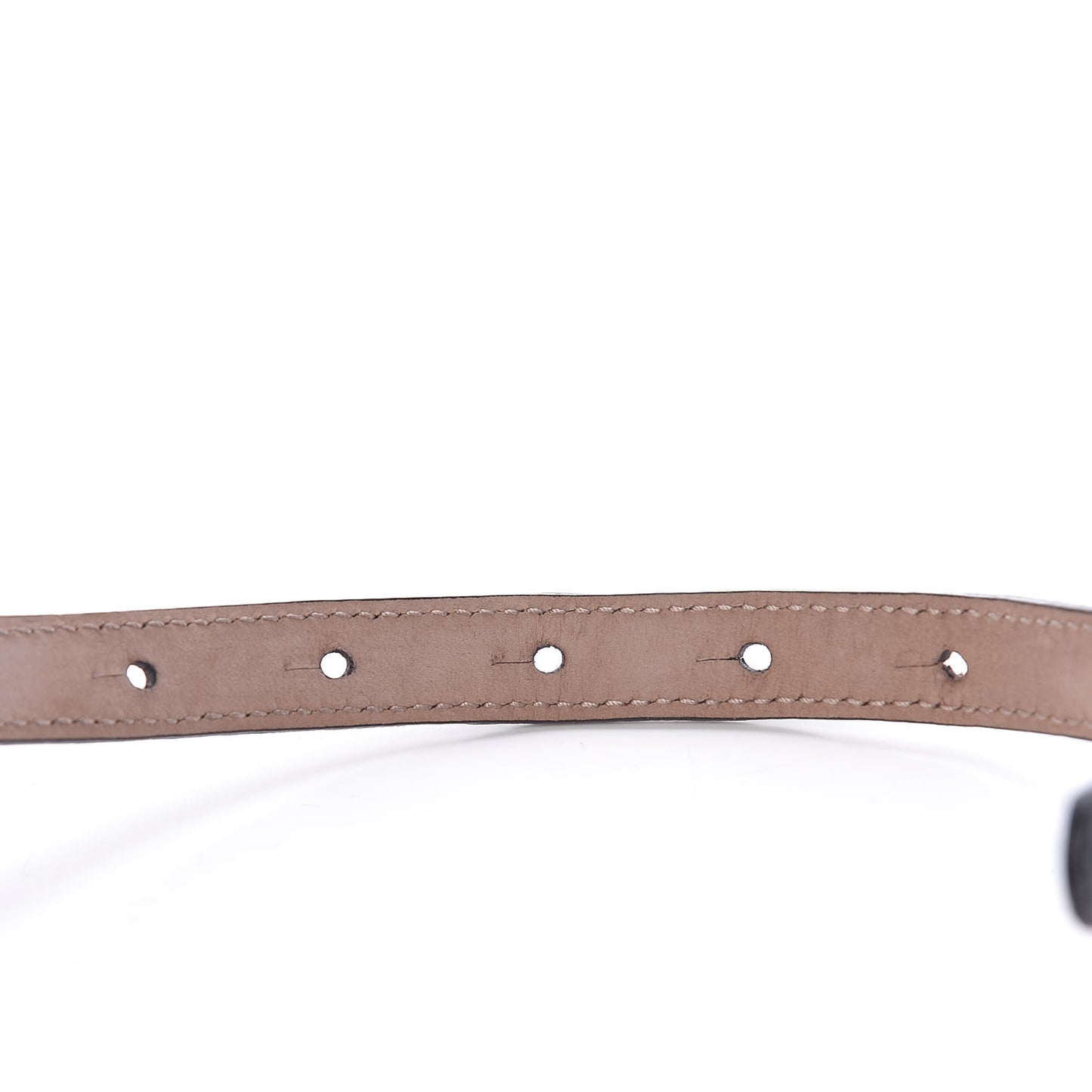 Calfskin Horsebit Skinny Belt 90 36 Black