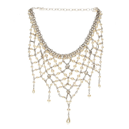 Chanel Pearl Chain Large Necklace Gold 3 of 5