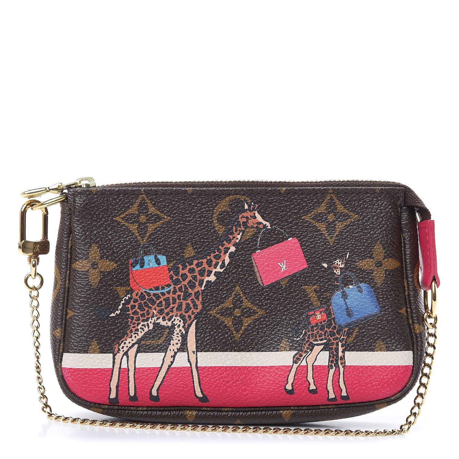 Louis Vuitton Monogram 2017 Christmas Animation Mini Pochette Accessories 1 of 10