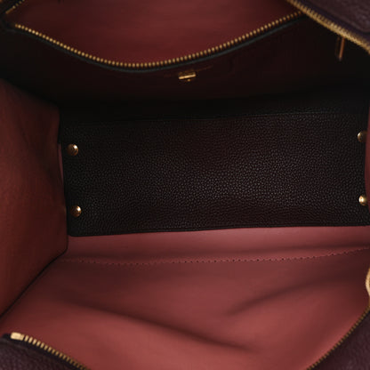 Salvatore Ferragamo Hammered Calfskin Double Handle Medium Amy Tote Burgundy 5 of 11