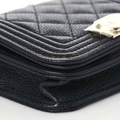 Chanel Caviar Quilted Boy Flap Waist Belt Bag Black 8 of 10