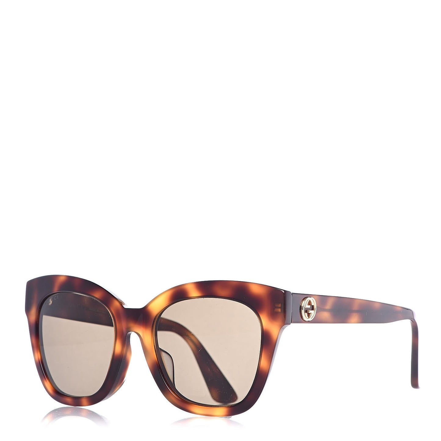 Acetate Square Frame Sunglasses GG0029SA Tortoise