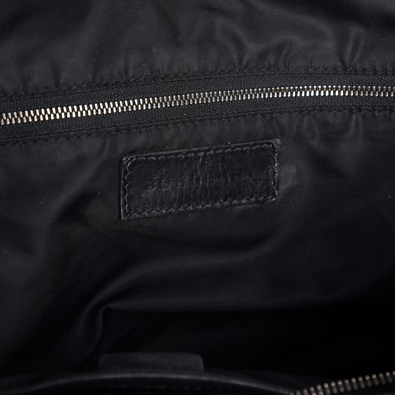 Burberry Nylon Beat Check Studded Medium Edenham Satchel Black 6 of 17