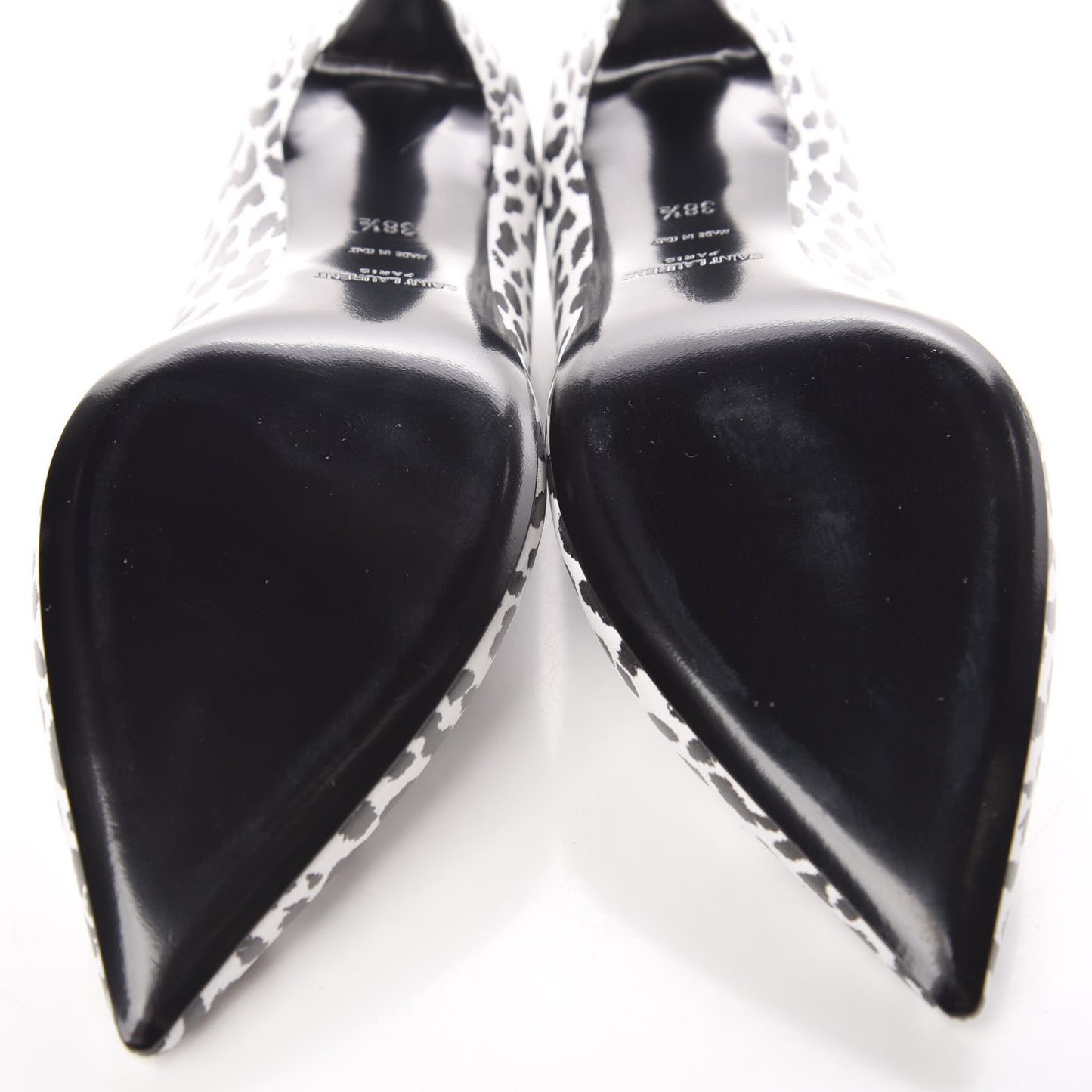 Soft Calfskin Baby Cat Paris 50 Pumps 38.5 Bianco White Black