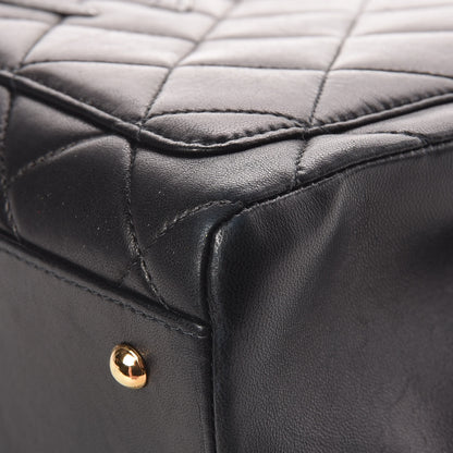 Chanel Lambskin Quilted CC Shopping Tote Black 7 of 15
