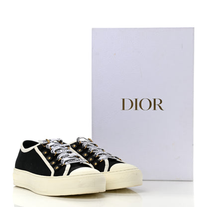 Christian Dior Canvas Walk'N'Dior Low Top Sneakers 39.5 Black 10 of 10
