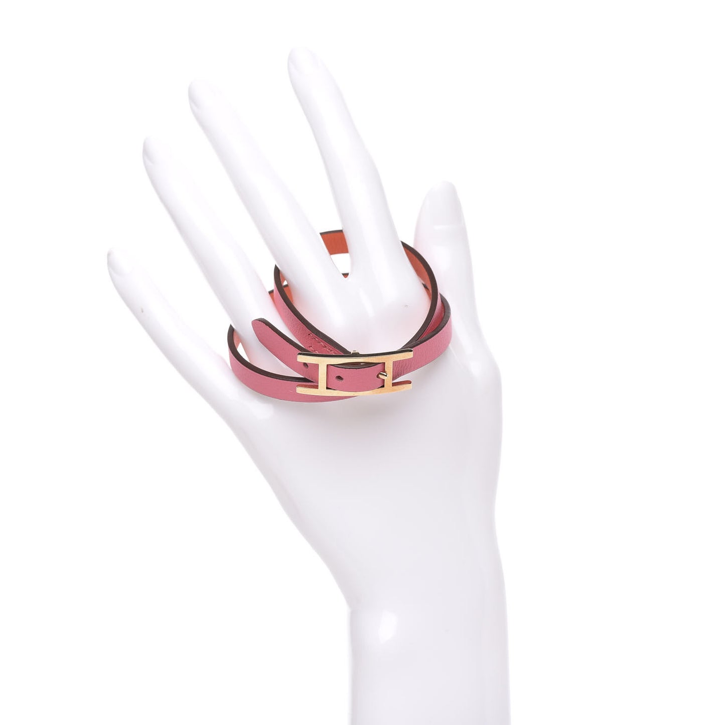 Swift Behapi Double Tour Reversible Bracelet Rose Lipstick Orange Poppy