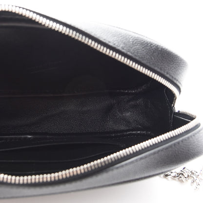 Saint Laurent Grain De Poudre Matelasse Monogram Mini Lou Camera Bag Black 5 of 9