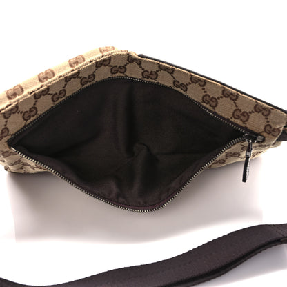 Gucci GG Monogram Double Pocket Belt Bag Dark Brown 5 of 8