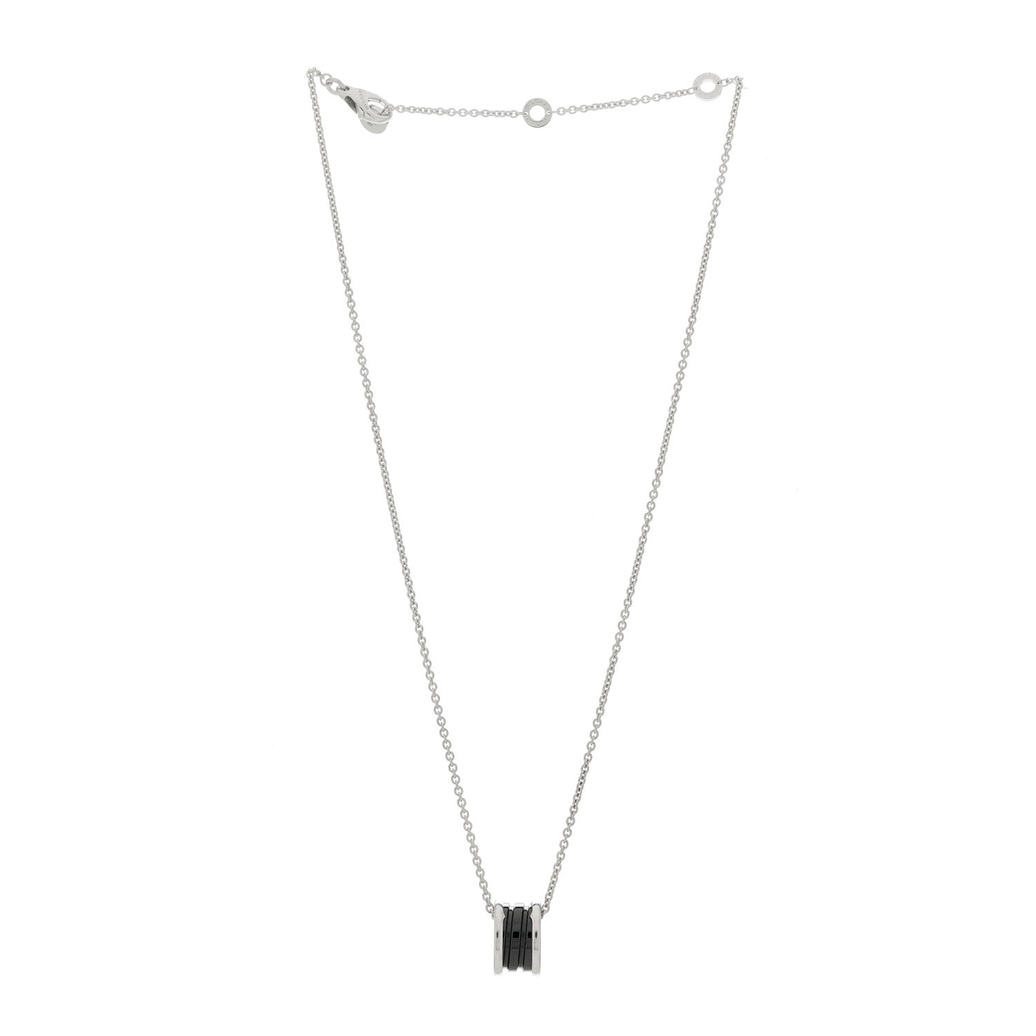 Bulgari Sterling Silver Ceramic Save The Children Pendant Necklace 3 of 7