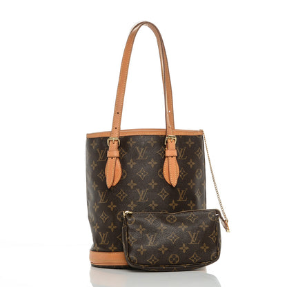 Louis Vuitton Monogram Petit Bucket 23 5 of 9