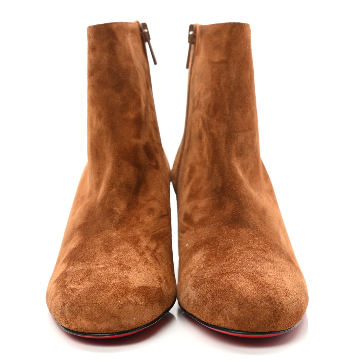 Christian Louboutin Veau Velours Turela 55 Ankle Boots 36.5 Ecureuil 2 of 10
