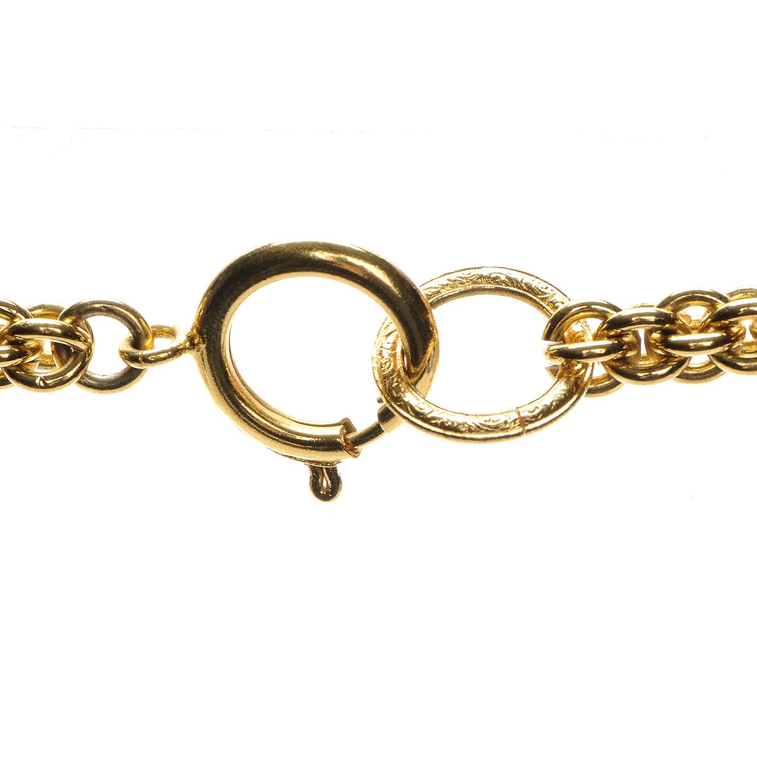 Chanel CC Pendant Chain Necklace Gold 5 of 6