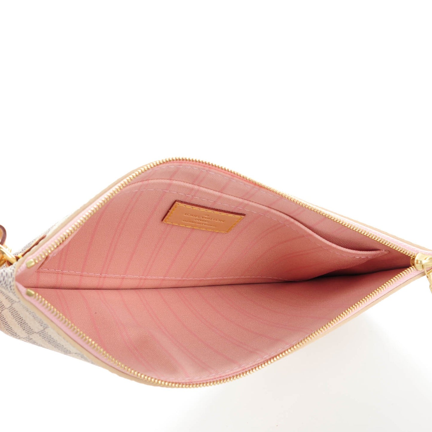 Damier Azur Neverfull MM GM Pochette Rose Ballerine
