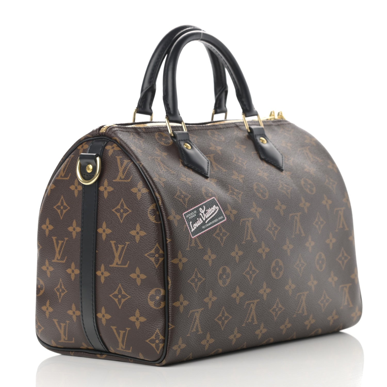 Louis Vuitton Monogram My World Tour Speedy Bandouliere 30 Black 2 of 11