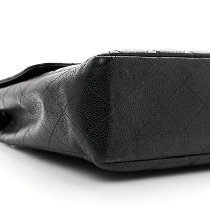 Chanel Caviar Jumbo Single Flap Black 9 of 11