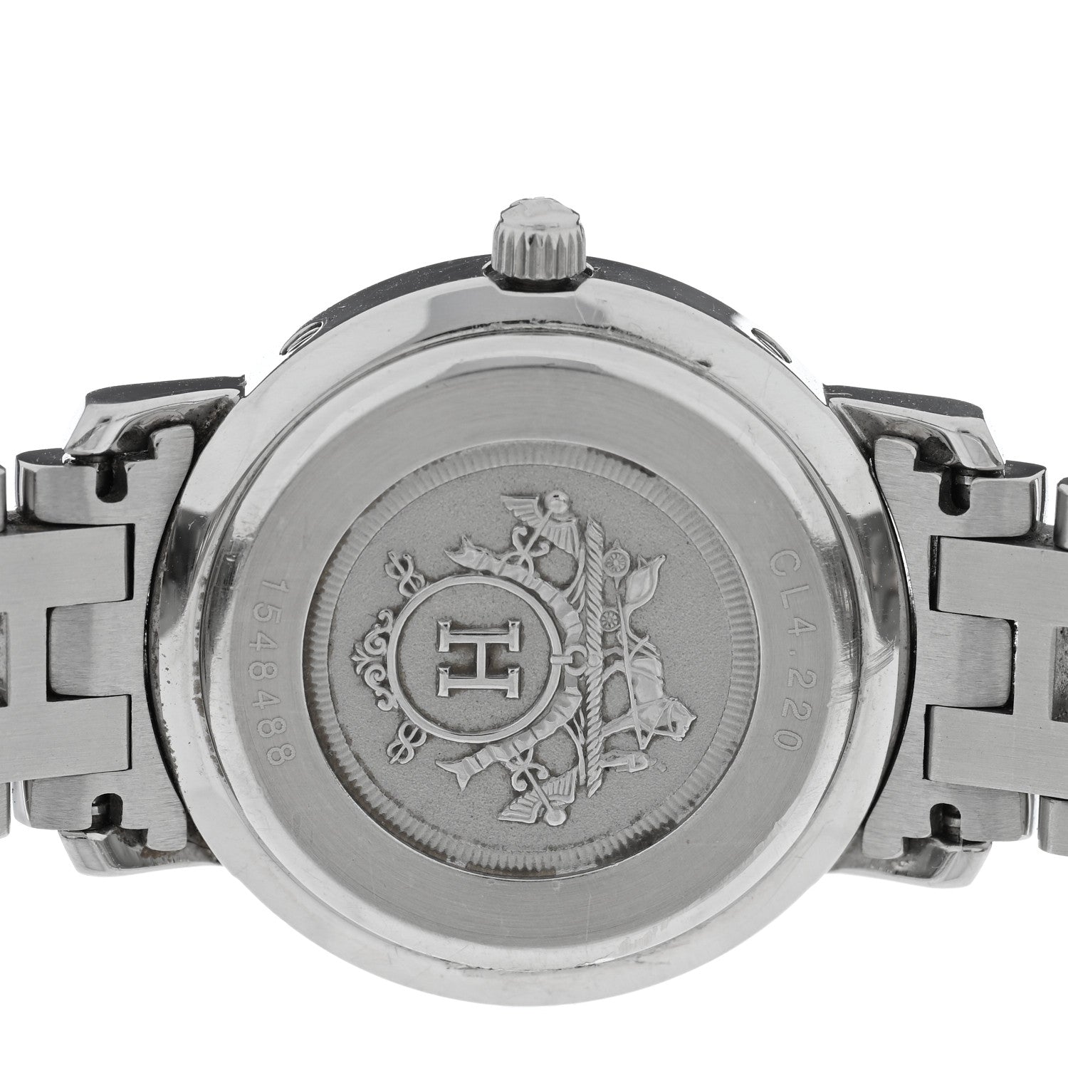 Hermes Stainless Steel 24mm Clipper Quartz Watch Gold 4 of 4