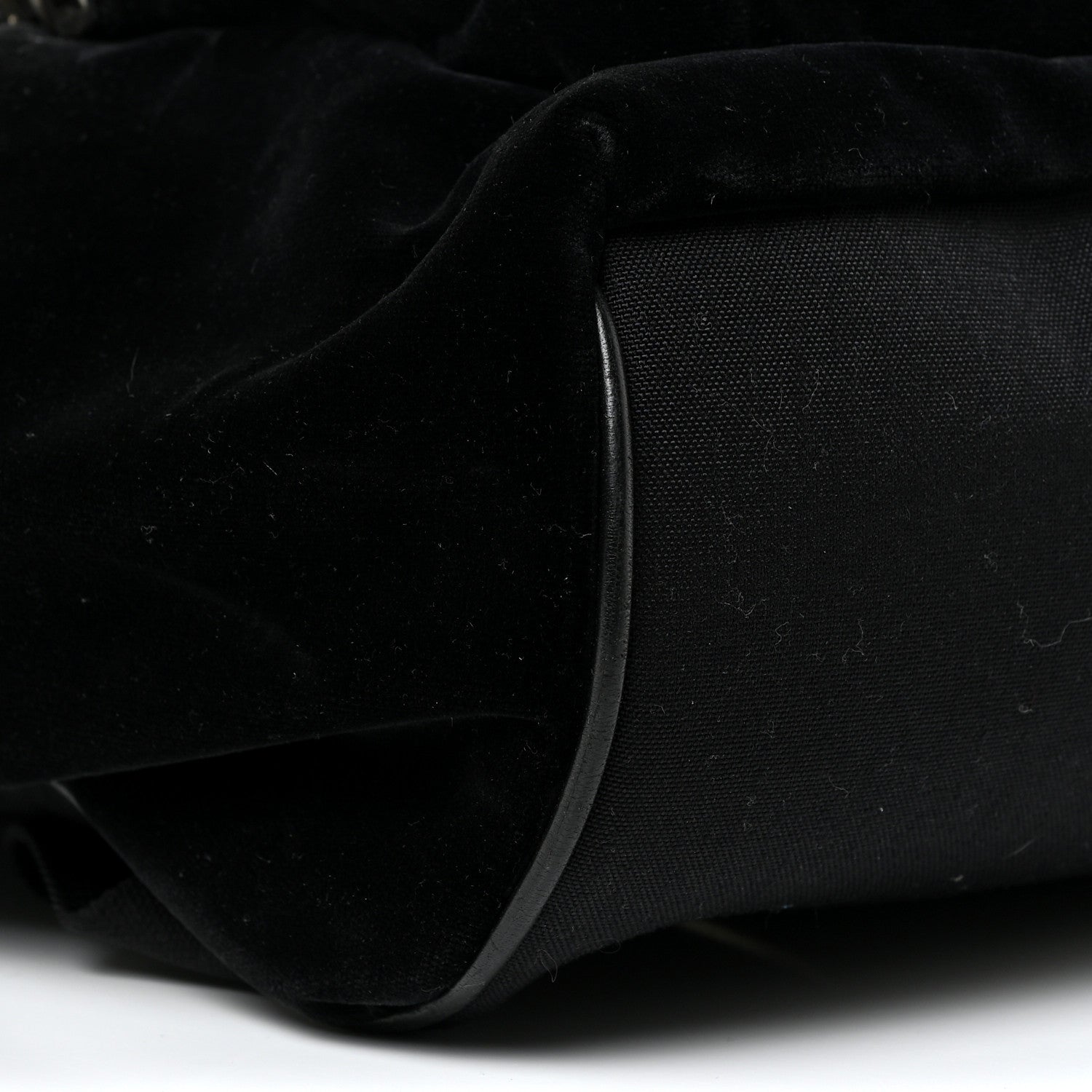 Saint Laurent Velvet City Backpack Black 10 of 15