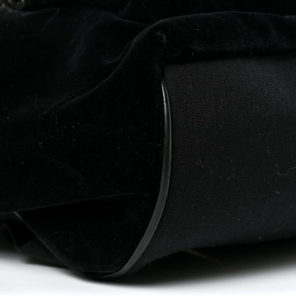 Saint Laurent Velvet City Backpack Black 10 of 15