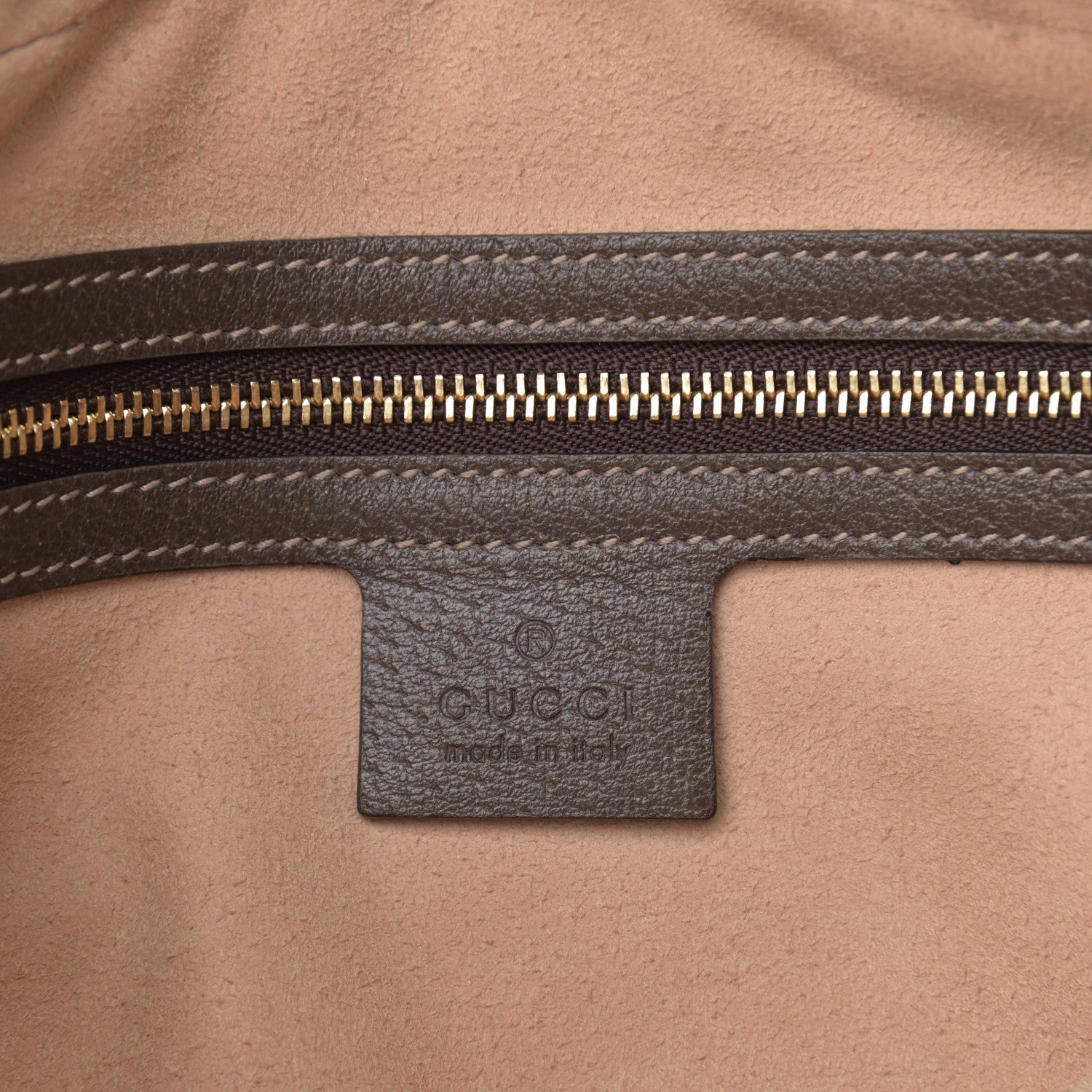 Gucci GG Supreme Monogram Web Small Ophidia Shoulder Bag Brown 6 of 9