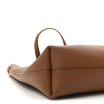 Saint Laurent Calfskin Toy Shopping Tote Dark Tan 9 of 10