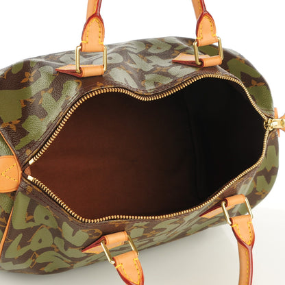 Louis Vuitton Monogram Graffiti Speedy 30 Kaki 5 of 8